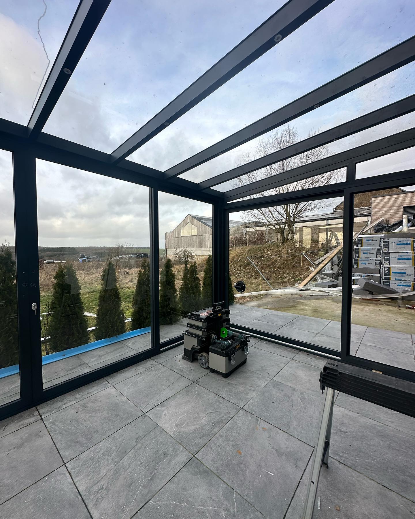 Komplett verglaste Veranda